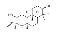 (2R,6aβ,10bβ)-3α-Ethenyldodecahydro-3,4aα,7,7,10aα-pentamethyl-1H-naphtho[2,1-b]pyran-2β,8α-diol Structure