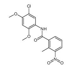 Benzamide, N-(5-chloro-2,4-dimethoxyphenyl)-2-methyl-3-nitro Structure