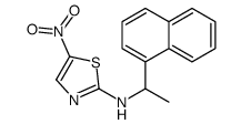 N-(1-naphthalen-1-ylethyl)-5-nitro-1,3-thiazol-2-amine结构式