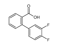 2-联苯-3,4-二氟羧酸结构式