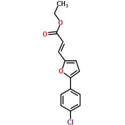 3-[5-(4-CHLORO-PHENYL)-FURAN-2-YL]-ACRYLIC ACID ETHYL ESTER结构式