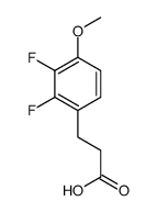 3-(2,3-二氟-4-甲氧基苯基)丙酸结构式