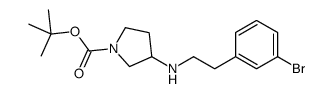 1-BOC-3-[2-(3-BROMO-PHENYL)-ETHYLAMINO]-PYRROLIDINE Structure