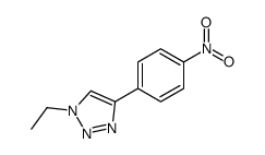 1-ethyl-4-(4-nitrophenyl)triazole结构式