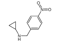 N-环丙基-4-硝基苄胺结构式