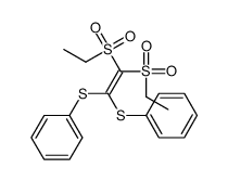 [2,2-bis(ethylsulfonyl)-1-phenylsulfanylethenyl]sulfanylbenzene Structure