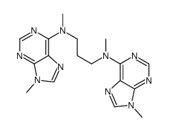 N,N'-dimethyl-N,N'-bis(9-methylpurin-6-yl)propane-1,3-diamine Structure