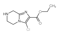 ETHYL3-CHLORO-5,6,7,8-TETRAHYDROIMIDAZO[1,2-A]PYRAZINE-2-CARBOXYLATEHYDROCHLORIDE Structure