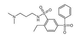 5-(benzenesulfonyl)-N-[3-(dimethylamino)propyl]-2-ethylbenzenesulfonamide Structure
