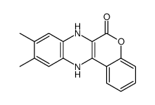 9,10-dimethyl-7,12-dihydrochromeno[4,3-b]quinoxalin-6-one结构式