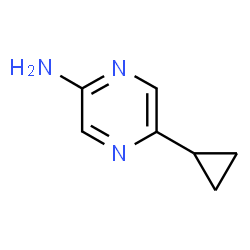 5-环丙基吡嗪-2-胺结构式