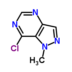 7-氯-1-甲基-1H-吡唑并[4,3-d]嘧啶结构式