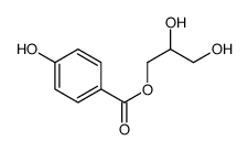 2,3-dihydroxypropyl 4-hydroxybenzoate结构式