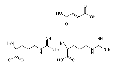 (2S)-2-amino-5-(diaminomethylideneamino)pentanoic acid,(Z)-but-2-enedioic acid Structure