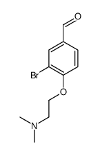 3-bromo-4-[2-(dimethylamino)ethoxy]benzaldehyde Structure