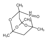 1,3,5,7-Tetramethyl-2,4,6-trioxa-8-phospha-tricyclo[3.3.1.13,7]decane 8-oxide结构式