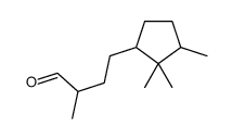 alpha,2,2,3-tetramethylcyclopentanebutyraldehyde结构式