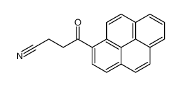 3-β-Cyanoaethyl-pyrenyl-keton结构式