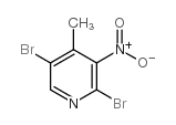 2,5-二溴-4-甲基-3-硝基吡啶结构式