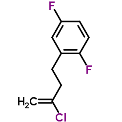 2-(3-Chloro-3-buten-1-yl)-1,4-difluorobenzene结构式