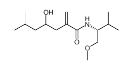 4-hydroxy-N-((R)-1-(methoxymethyl)-2-methylpropyl)-6-methyl-2-methyleneheptanamide Structure