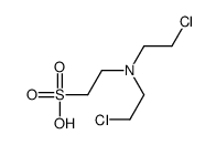 2-[Bis(2-chloroethyl)amino]ethanesulfonic acid结构式