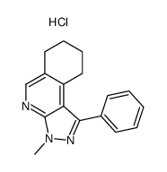 3-methyl-1-phenyl-6,7,8,9-tetrahydropyrazolo[3,4-c]isoquinoline,hydrochloride Structure