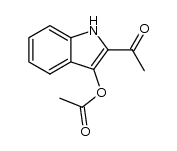 2-Acetyl-1H-indol-3-yl-acetat结构式
