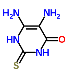2-巯基-4-羟基-5,6-二氨基嘧啶结构式