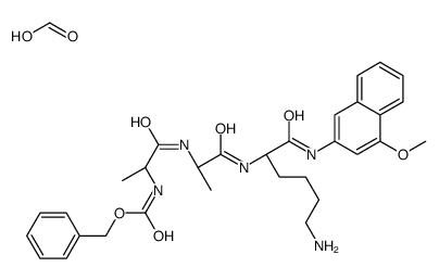 N-CBZ-ALA-ALA-LYS 4-METHOXY-B-*NAPHTHYLAMIDE FORMATE结构式
