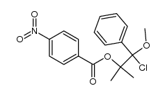 4-nitro-benzoic acid-(2-chloro-2-methoxy-1,1-dimethyl-2-phenyl-ethyl ester)结构式
