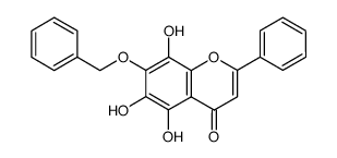 7-(benzyloxy)-5,6,8-trihydroxyflavone结构式