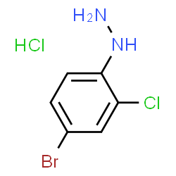 (4-Bromo-2-chlorophenyl)hydrazine hydrochloride Structure