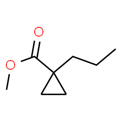 Cyclopropanecarboxylic acid, 1-propyl-, methyl ester (9CI) Structure