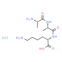 H-ALA-ALA-LYS-OH HCL Structure