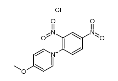 1-(2,4-dinitrophenyl)-4-methoxypyridin-1-ium chloride结构式