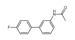 4-Fluoro-3'-acetamidobiphenyl结构式