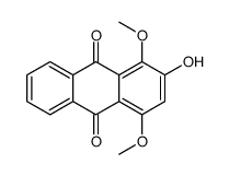 1,4-Dimethoxy-2-hydroxyanthraquinone Structure
