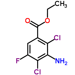 Ethyl 3-amino-2,4-dichloro-5-fluorobenzoate structure