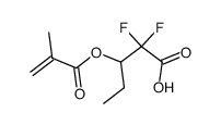 2,2-difluoro-3-(methacryloyloxy)pentanoic acid Structure
