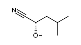 (S)-2-hydroxy-4-methylpentanenitrile结构式