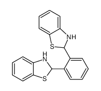 2-[2-(2,3-dihydro-1,3-benzothiazol-2-yl)phenyl]-2,3-dihydro-1,3-benzothiazole结构式