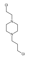 1-(2-chloroethyl)-4-(3-chloropropyl)piperazine Structure