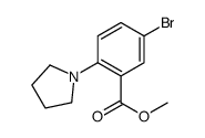 5-溴-2-(吡咯烷-1-基)苯甲酸甲酯结构式