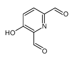 2,6-Pyridinedicarboxaldehyde, 3-hydroxy- (9CI)结构式