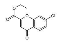 ethyl 7-chloro-4-oxochromene-2-carboxylate结构式