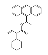 2-Cyclohexyl-but-3-enoic acid 1-anthracen-9-yl-ethyl ester结构式