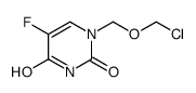 1-(chloromethoxymethyl)-5-fluoropyrimidine-2,4-dione Structure