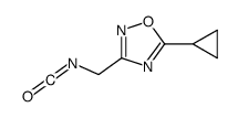 5-cyclopropyl-3-(isocyanatomethyl)-1,2,4-oxadiazole结构式