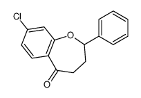 8-chloro-2-phenyl-3,4-dihydro-2H-1-benzoxepin-5-one Structure